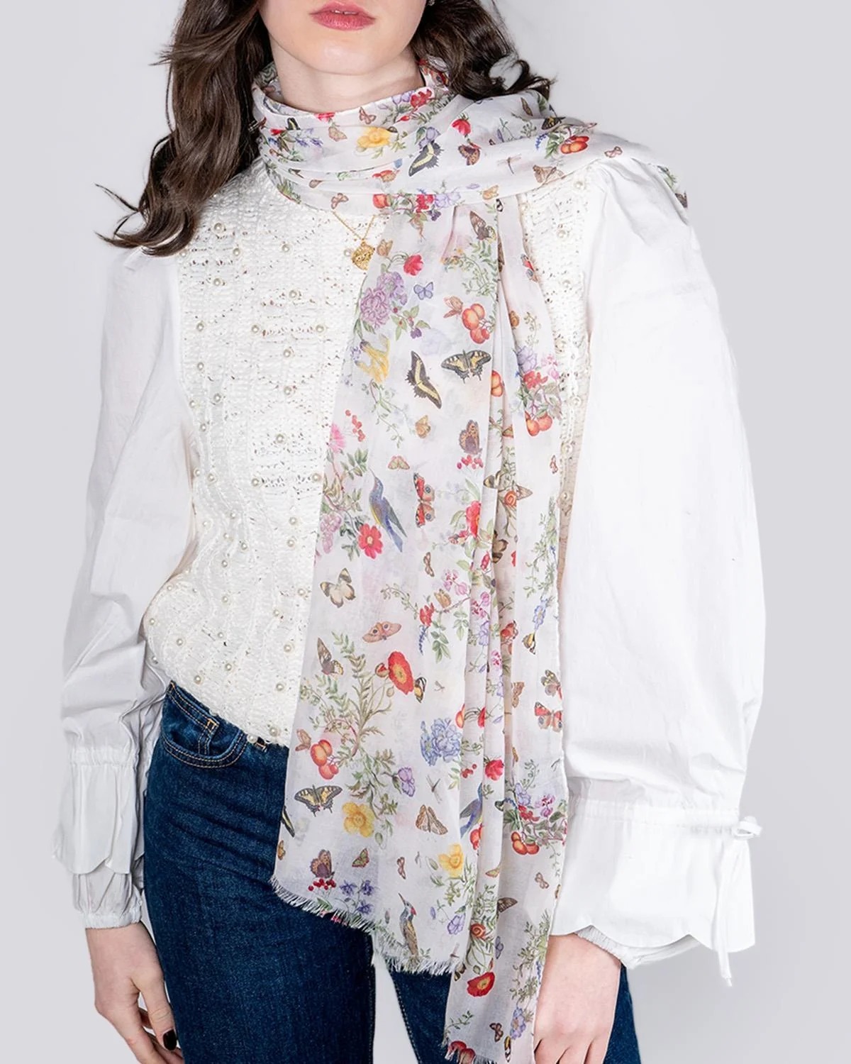 英國代購 FABLE ENGLAND Alice Garden Lightweight Scarf  49154