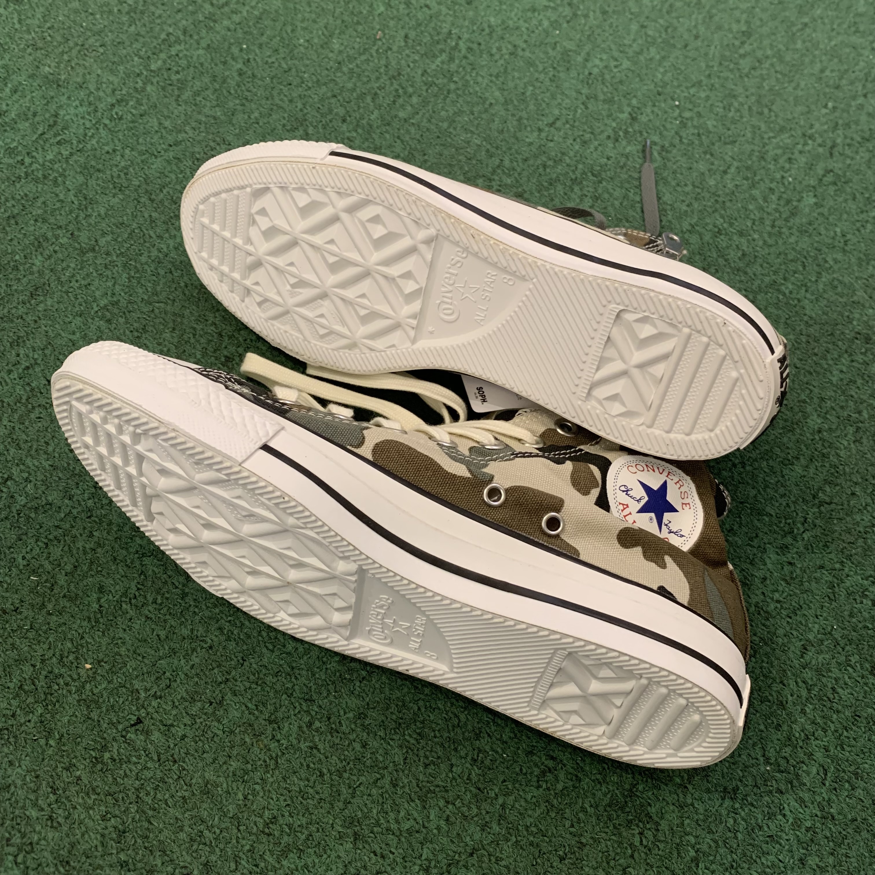 HB SHOP DISPLAY SALE: SOPHNET x COMVERSE ZIP HI CAMO SHOES *NO BOX - SIZE 8 IN STOCK NOW (現貨發售中)