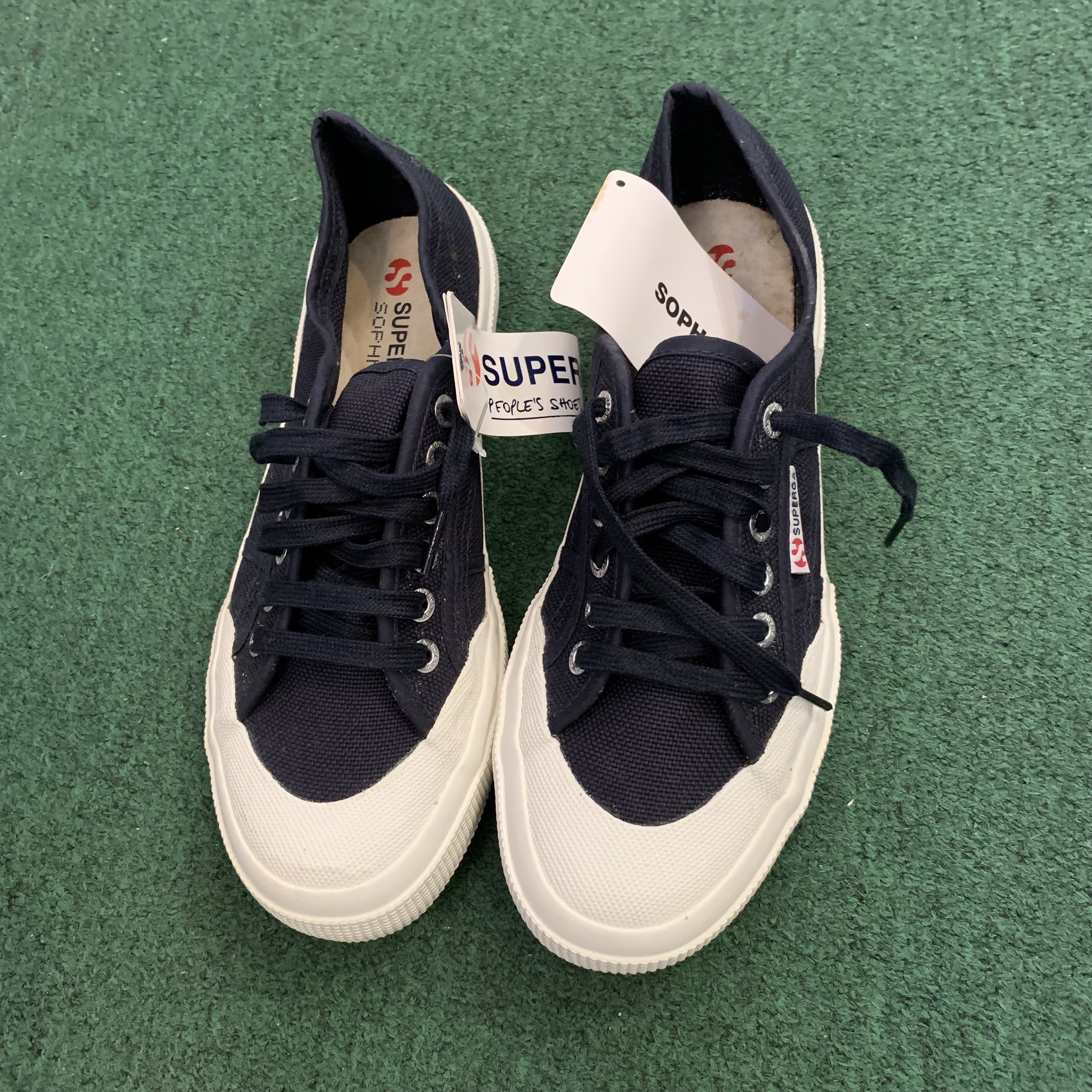 HB SHOP DISPLAY SALE: SOPHNET x SUPERGA LOW CUT SHOES *NO BOX - NAVY SIZE 41 IN STOCK NOW (現貨發售中)