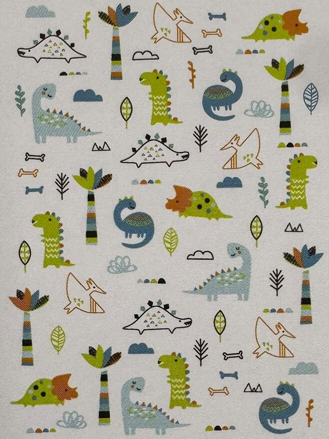 【Nishimatsuya】Dinosaur Soft Twist Cotton Kids Towel