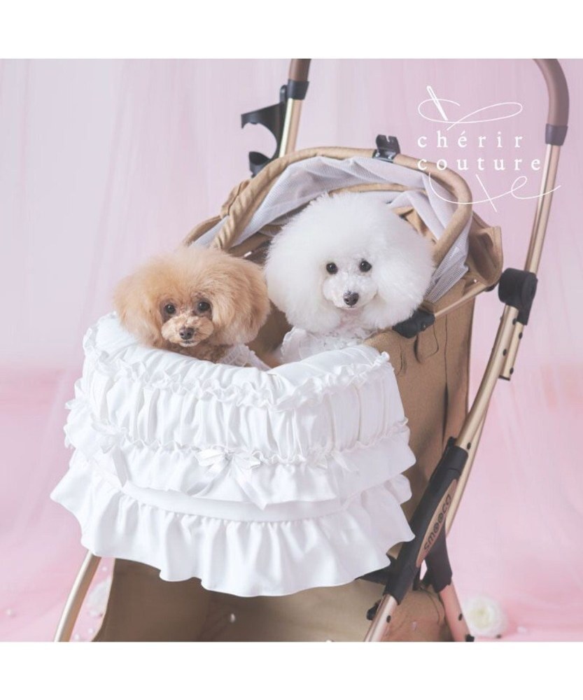【Pet Paradise】chérir couture Lace Frill Stroller Mat <633-43134>