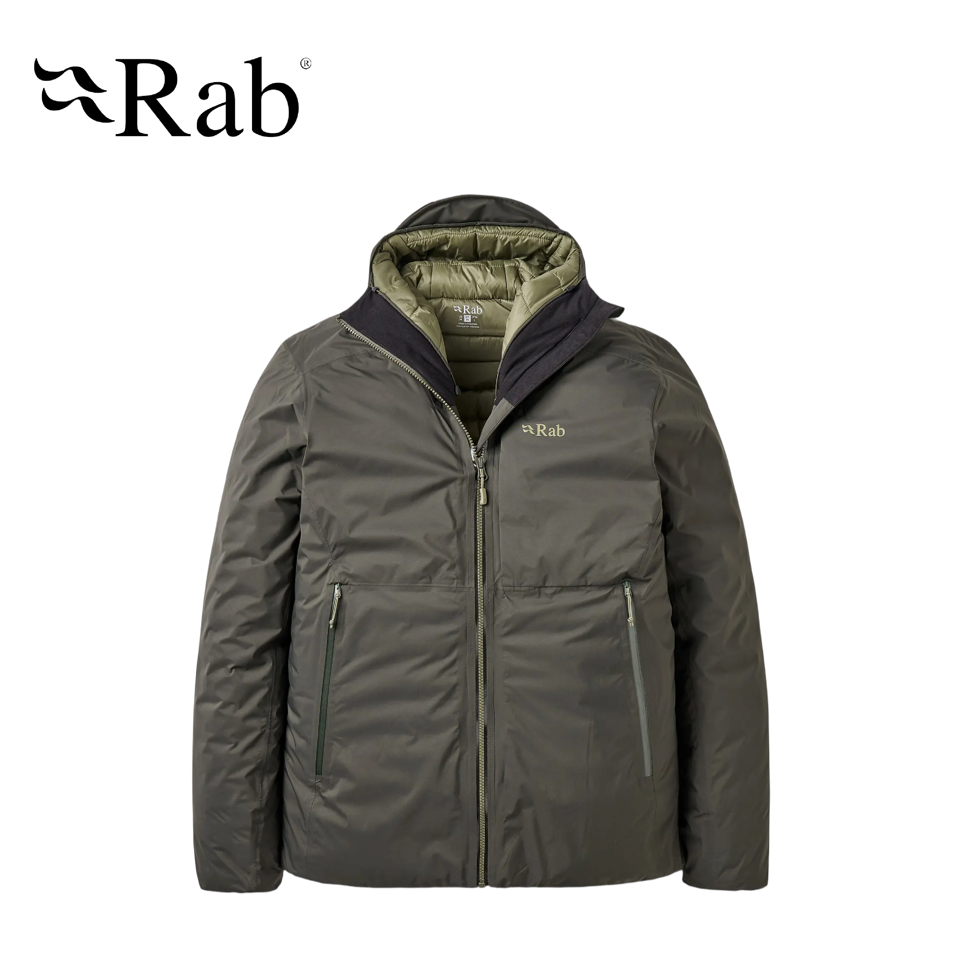 RAB 英國 Microlight Shield Jacket 防風防水羽絨連帽外套 男款 (深軍綠色) 02RAQDC07