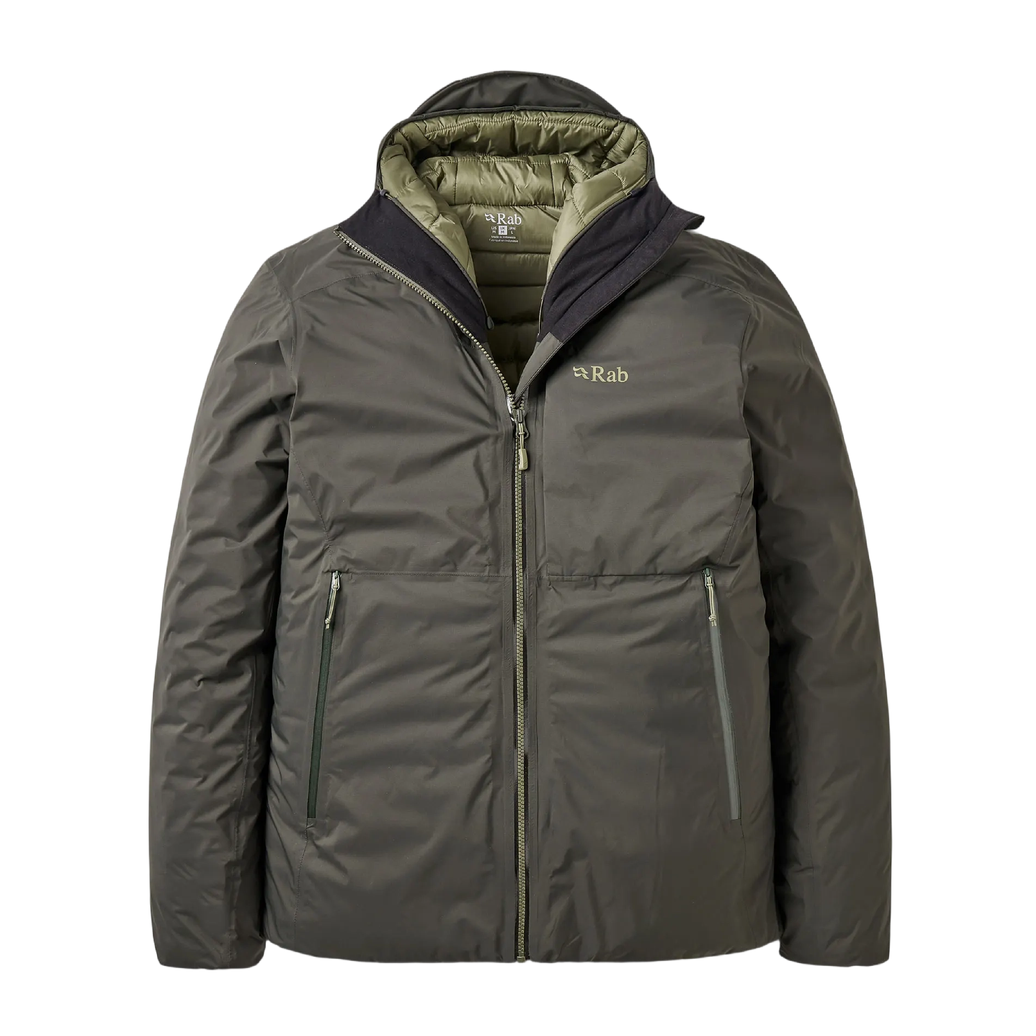 RAB 英國 Microlight Shield Jacket 防風防水羽絨連帽外套 男款 (深軍綠色) 02RAQDC07
