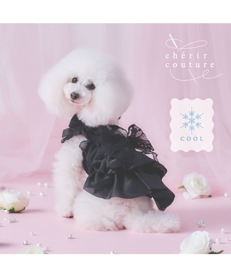 【Pet Paradise】chérir couture Cool-Touch Ribbon Dress - Black <275-43290>