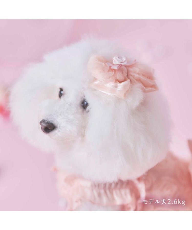 【Pet Paradise】chérir couture Ribbon Hair Accessory - Pink <275-43127>