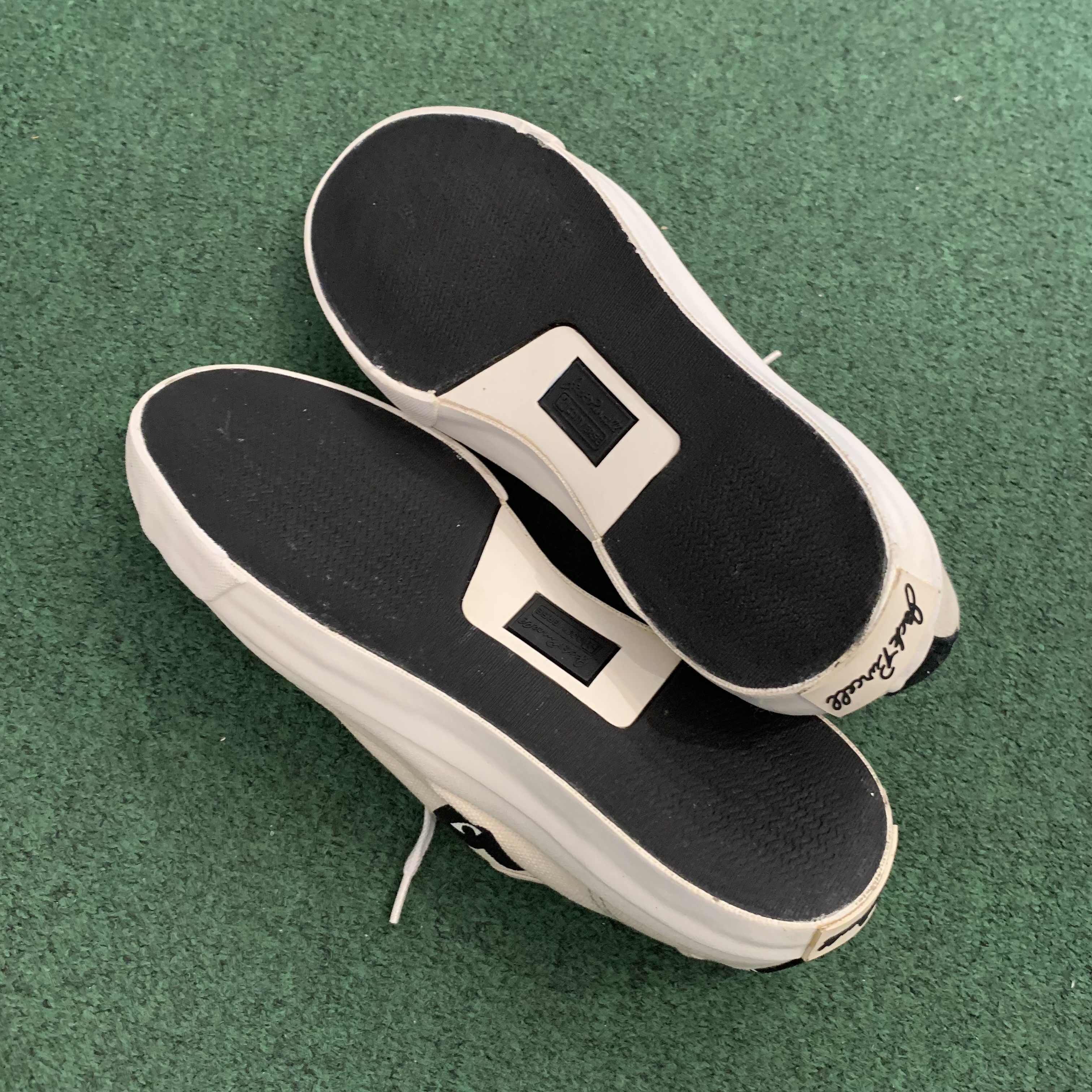 HB SHOP DISPLAY SALE: CDG x JACK PURCELL PLAY HEART SNEAKERS LO SHOES *NO BOX - SIZE 8 IN STOCK NOW (現貨發售中)