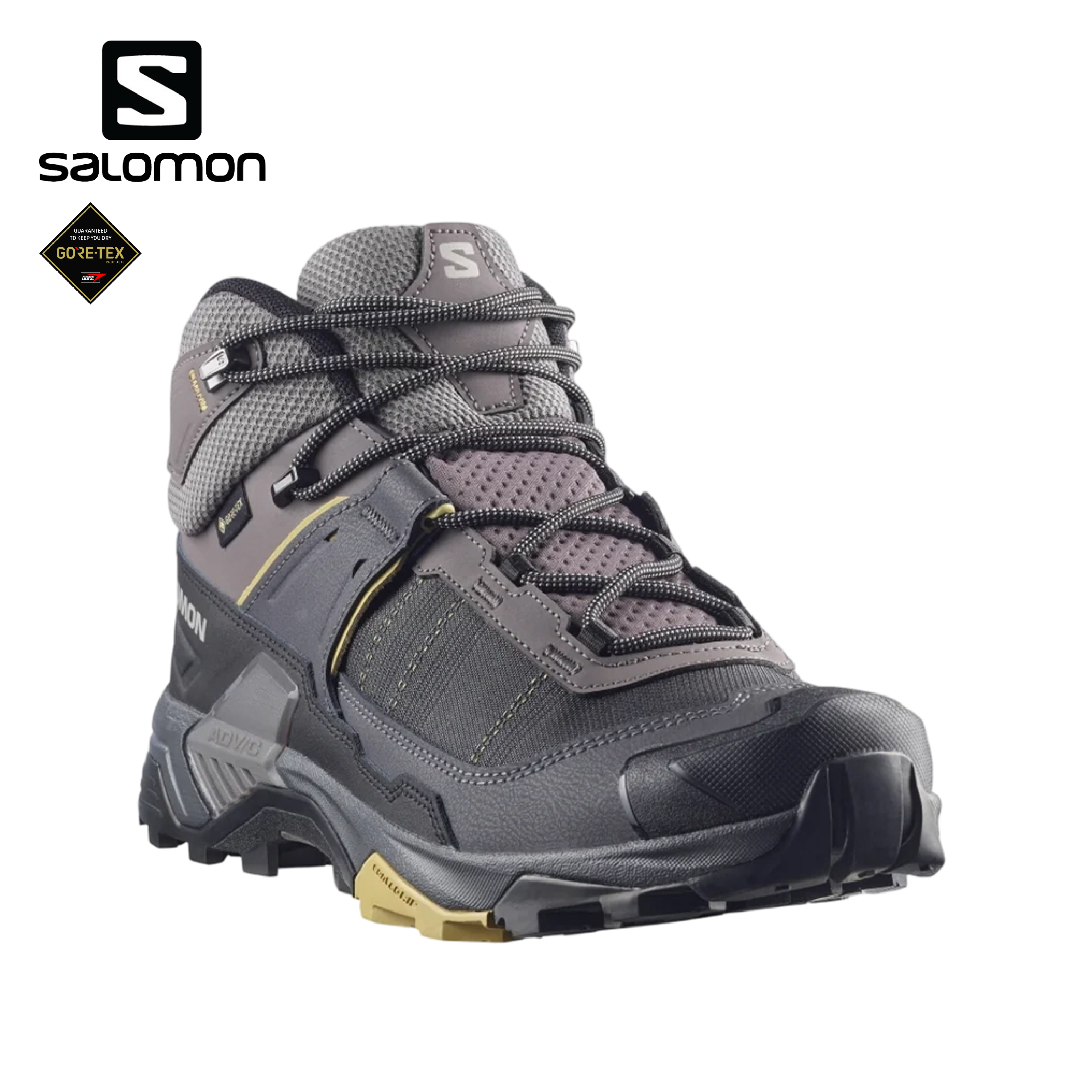 SALOMON 法國 X ULTRA5 MID WIDE GTX 男款 (灰褐色) 33SL491670