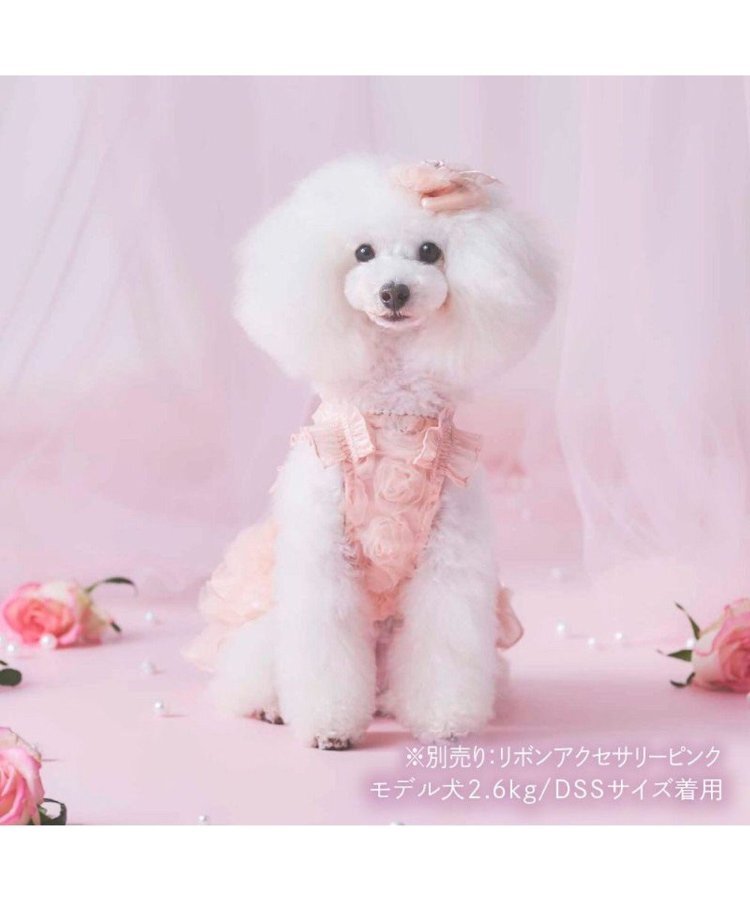 【Pet Paradise】chérir couture Many Rose Dress - Pink <275-43340>