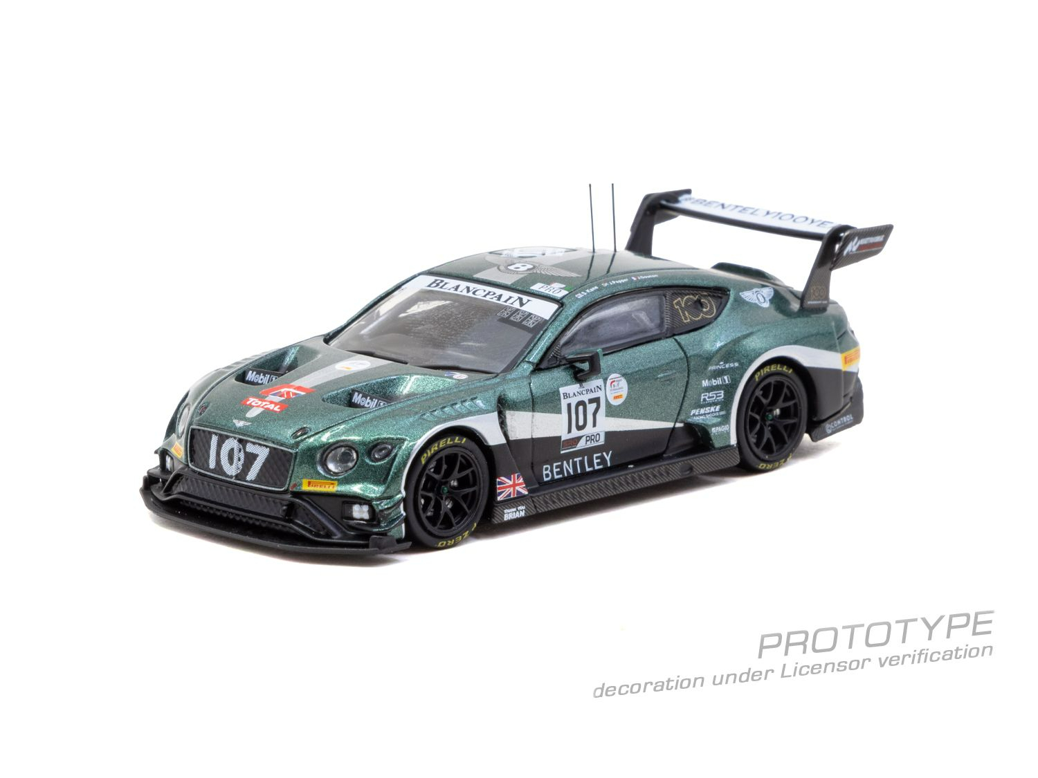 [預訂] Tarmac Works 賓利Bentley Continental GT3–斯帕 24 小時耐力賽 2019– Jules Gounon / Steven Kane / Jordan Pepper
