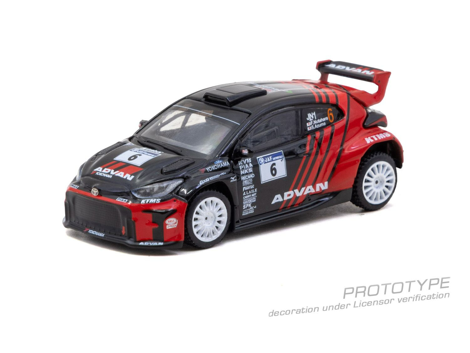 [預訂] Tarmac Works 豐田Toyota GR Yaris Rally2 –全日本拉力錦標賽 2024– 奴田原文雄 / 東駿吾