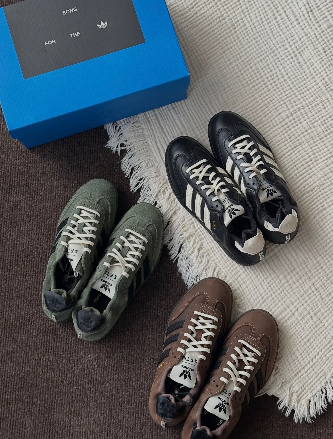 <懶人帥出高度💫> SFTM x ADIDAS Originals 008 samba OG 麂皮 絨毛 聯名款 德訓鞋 解構 三色