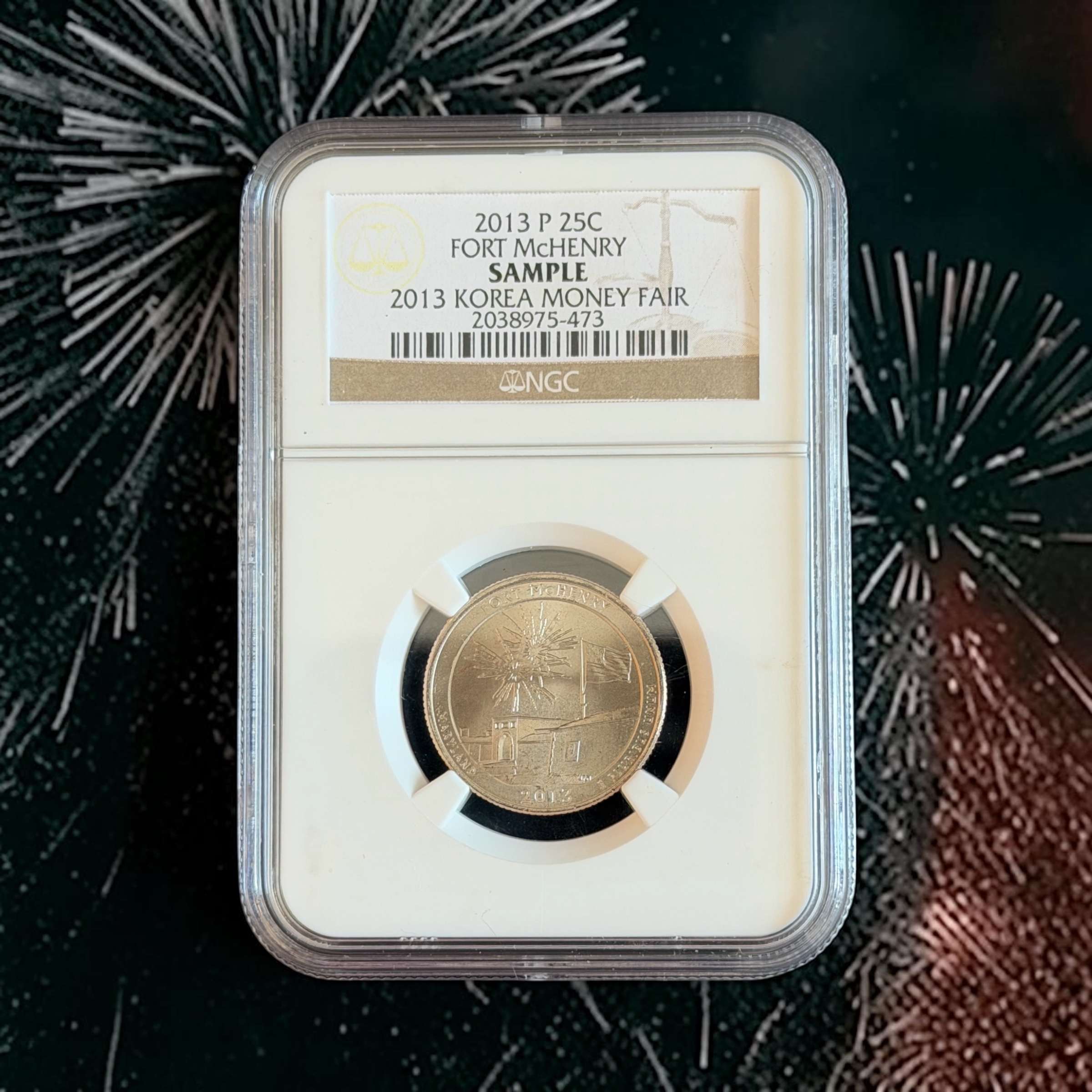 2013P版美國麥克亨利堡25美分 (NGC Sample)
