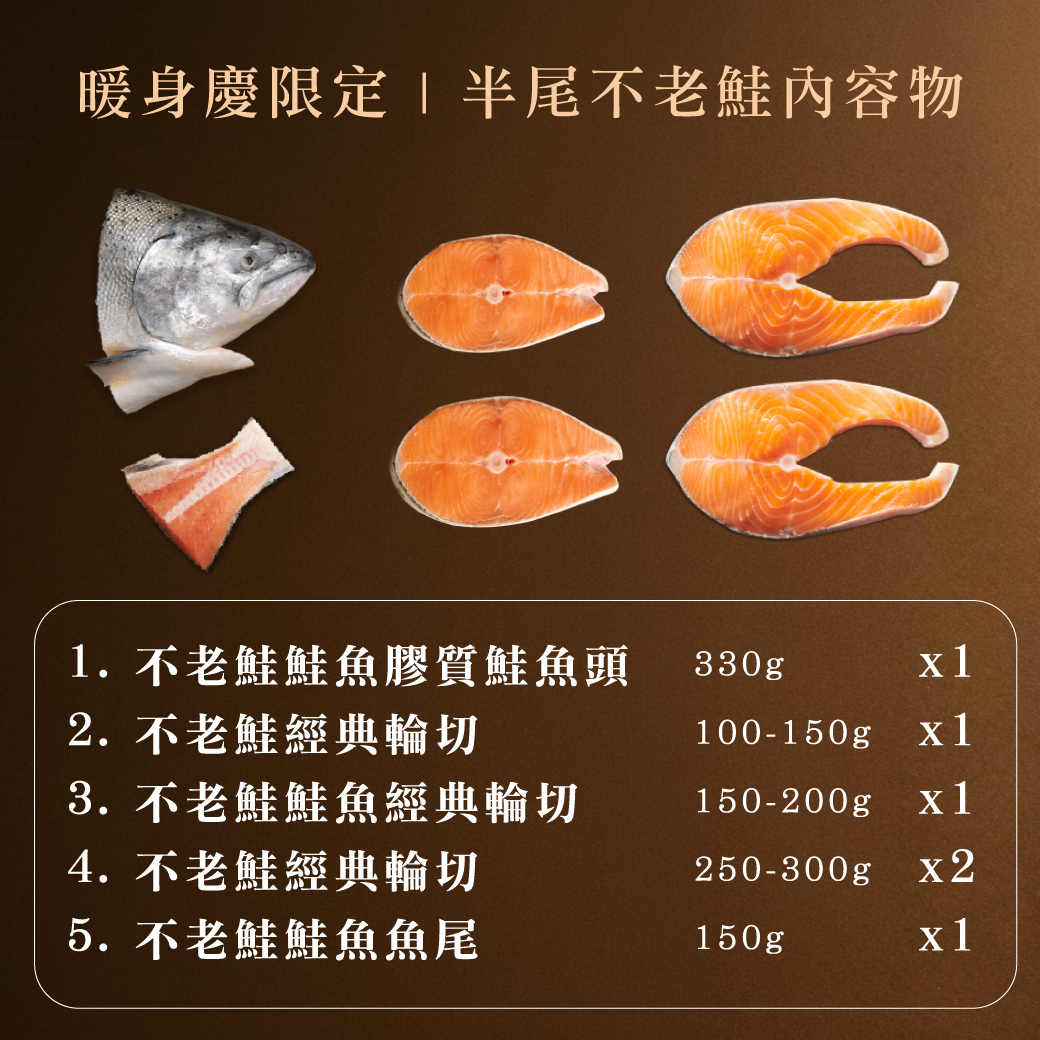 暖身慶限定 | 半尾不老鮭