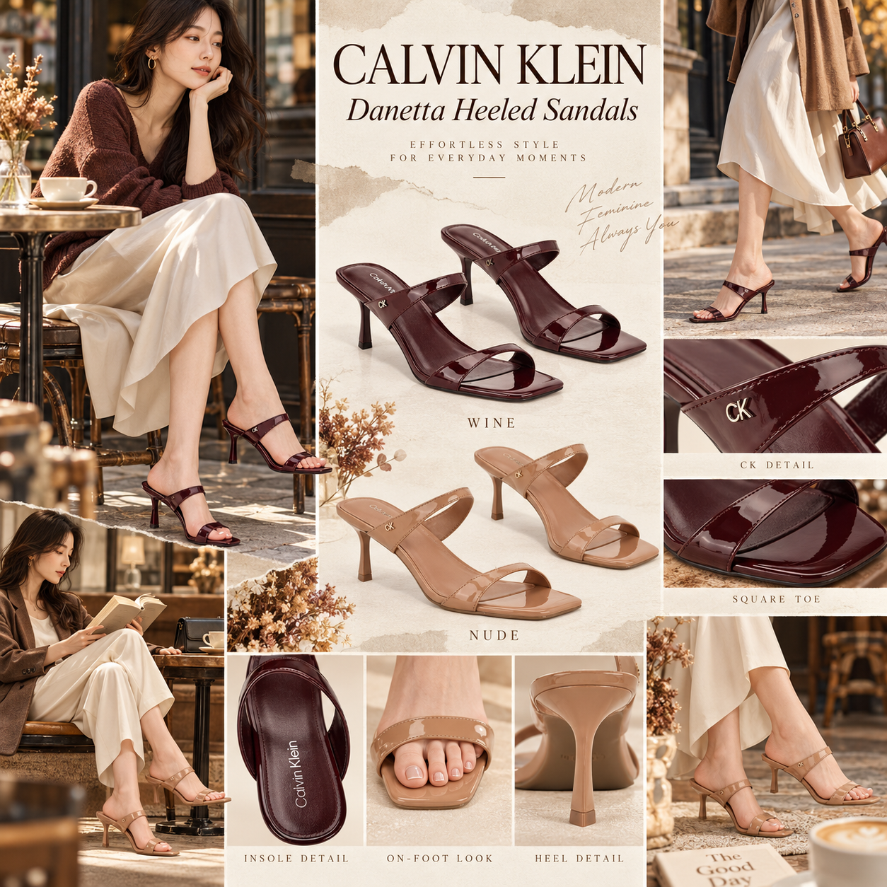 【預購】CALVIN KLEIN N092955 Danetta 女裝高跟涼鞋
