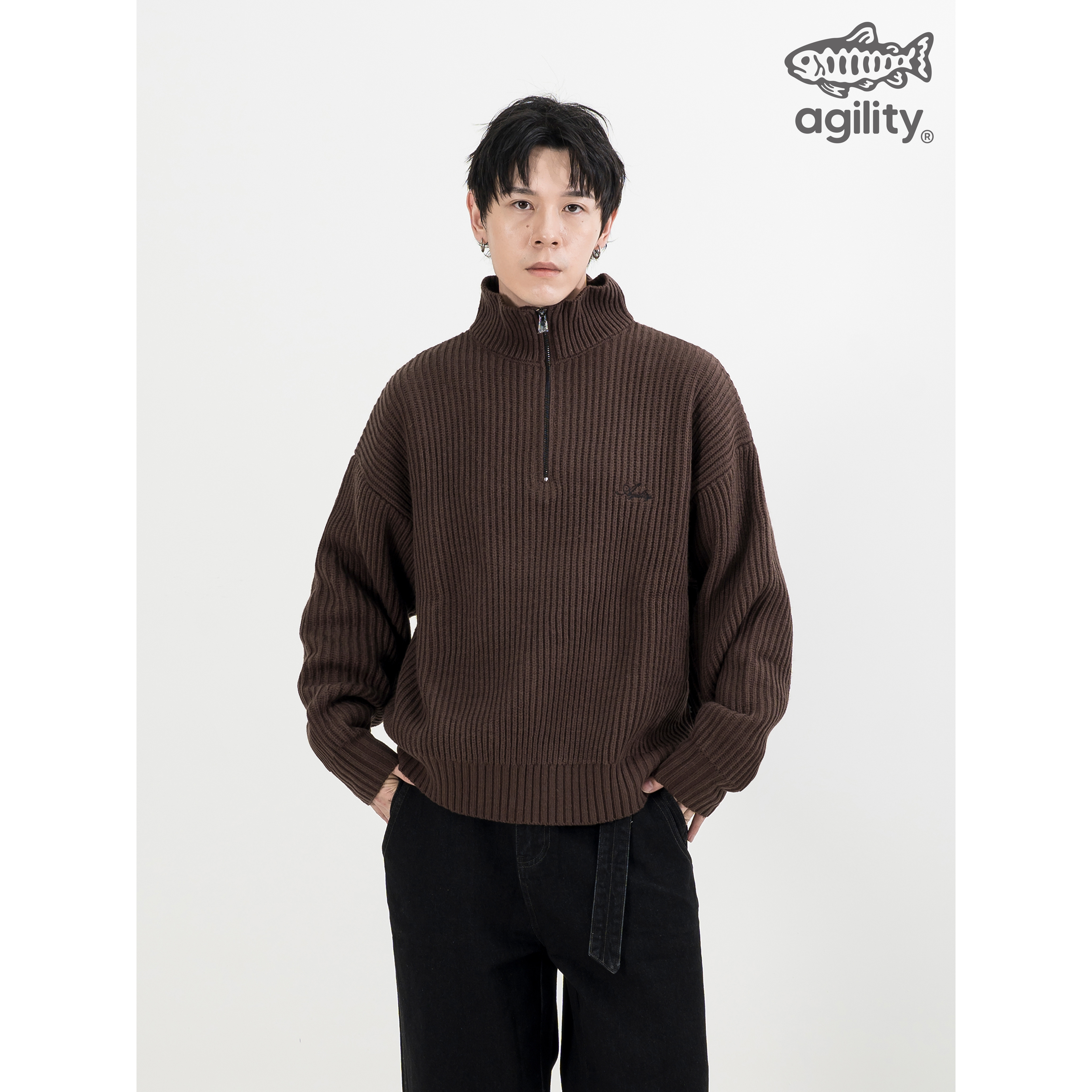 AGILITY Knit Quarter Zip Sweater 半開襟 針織毛衣 [KN00]