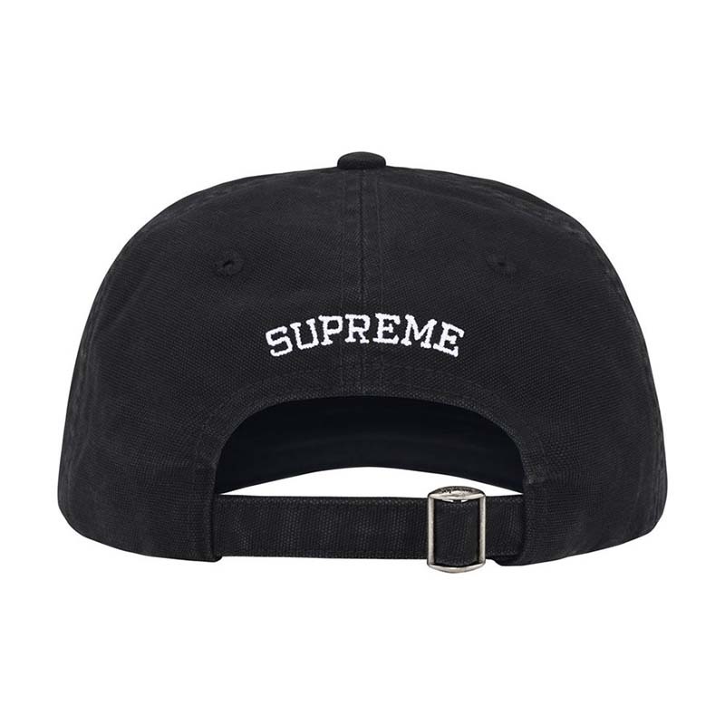 Supreme Washed Canvas S Logo 6-Panel 水洗 六片帽 帽子 黑色 FW26H3-BK [台灣現貨]