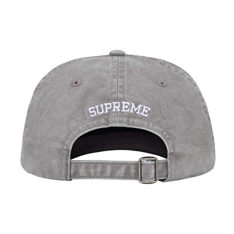 Supreme Washed Canvas S Logo 6-Panel 水洗 六片帽 帽子 灰色 FW26H3-GY [台灣現貨]