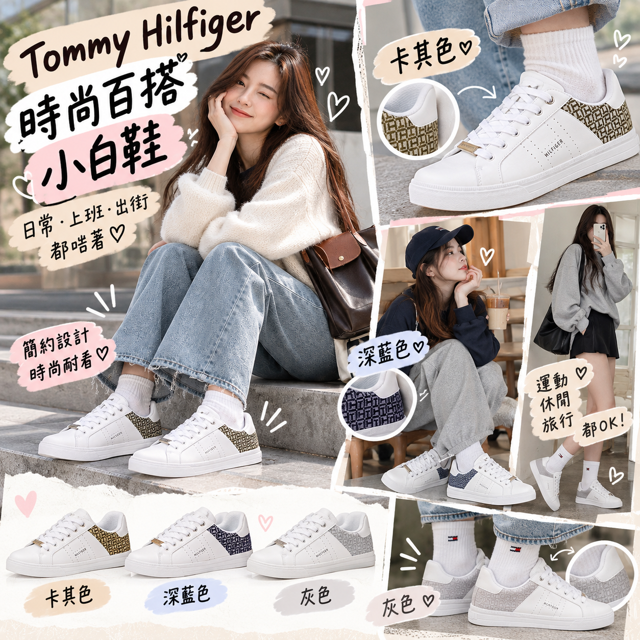 【預購】Tommy Hilfiger N092902 女裝休閒板鞋