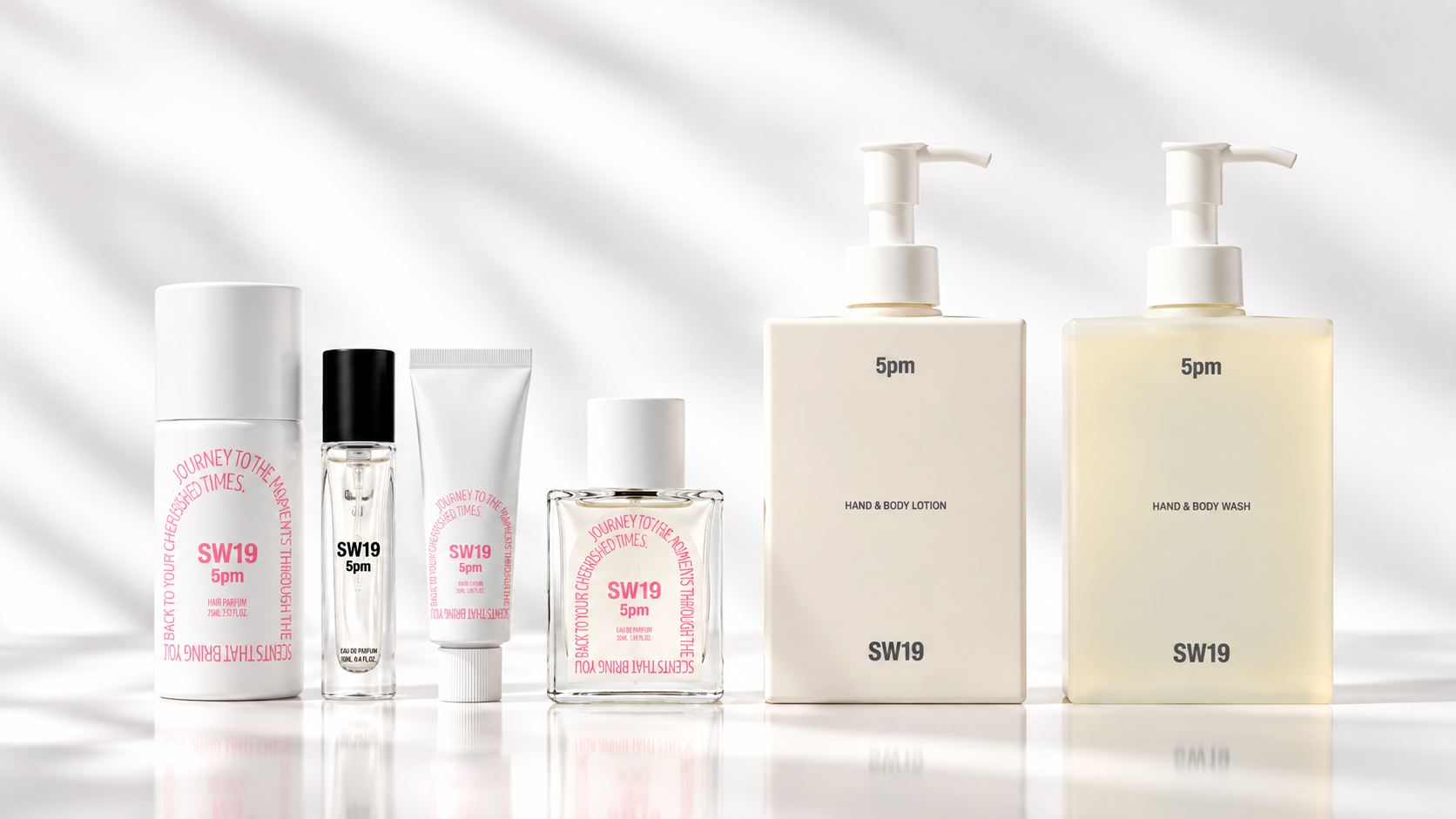 SW19 5pm 香氛禮盒組｜淡香精50ml+護手霜50ml｜玫瑰木質花香調