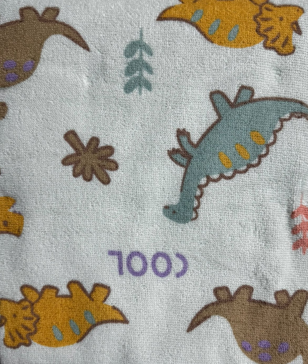 【Nishimatsuya】Cool Dinosaur Untwisted Cotton Kids Towel