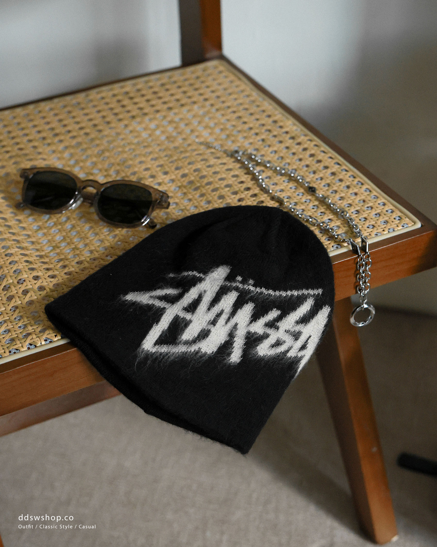 Stussy Brushed Out Stock Skullcap毛帽