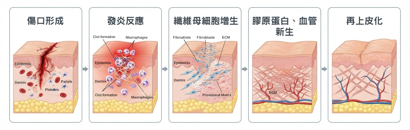 口腔潰瘍如何修復?從傷口癒合機制看發炎、增殖與再上皮化
