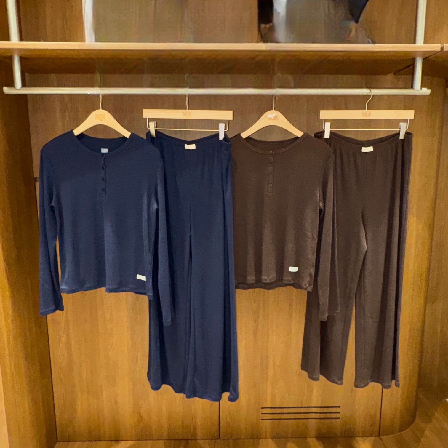香港$700!!連線入code再減😱!! MARITHE FRANCOIS GIRBAUD (MFG)｜MFG46FUS101 W POINTELLE LONG SLEEVE LOUNGE SET [2 colors] M354