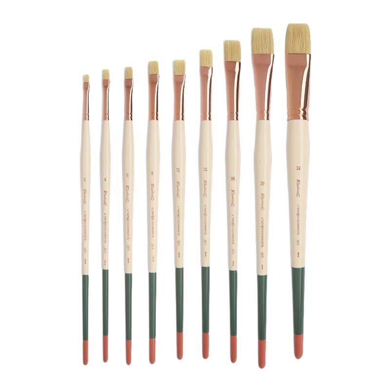 法國 Raphael 拉斐爾 361 L'IMPRESSIONNISTE 印象派仿豬鬃毛短平頭畫筆 2-24號