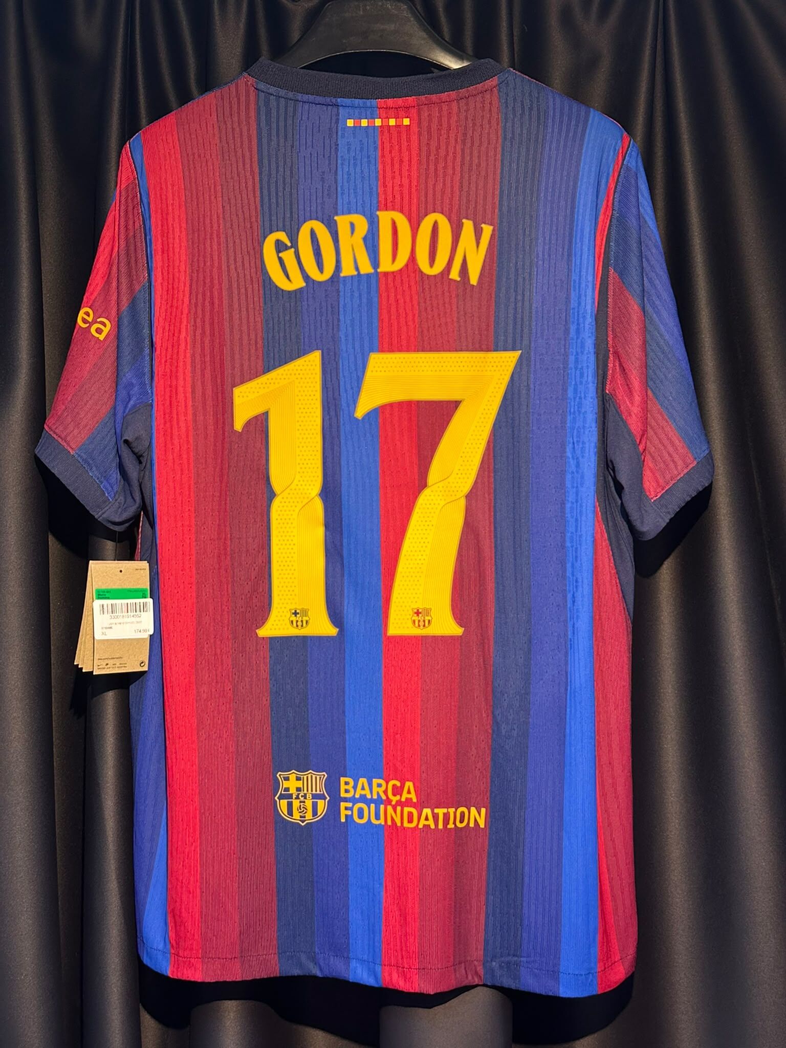 2026 /2027 巴塞羅那 主場 球員版  #17 GORDON ( 10/10 (BRAND NEW) )
