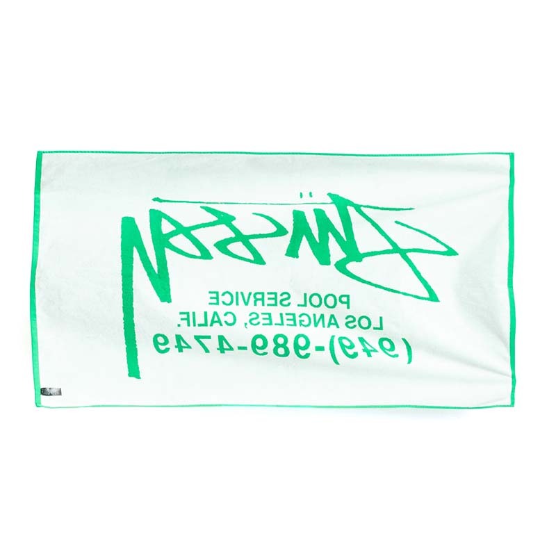 Stussy Pool Service Beach Towel 102x78 海灘巾 綠色 138992-GN [台灣現貨]