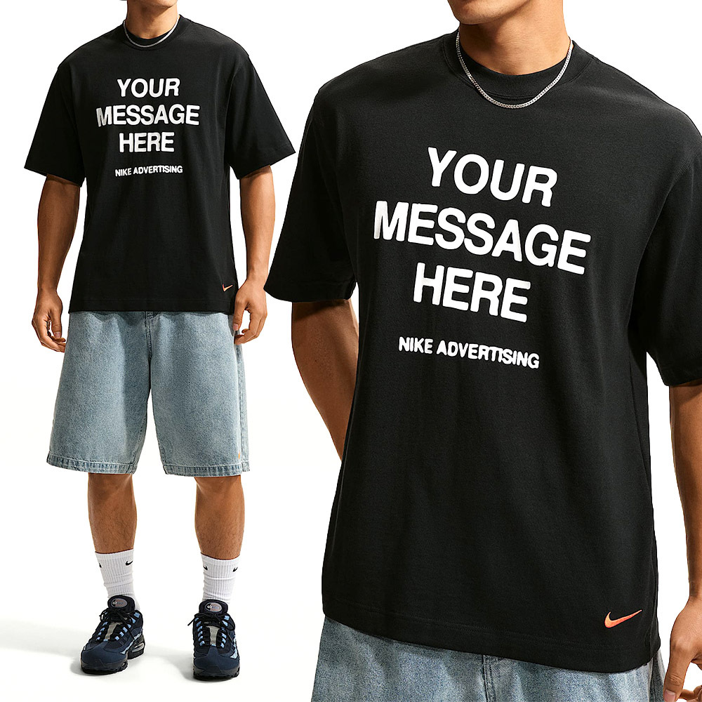 Nike As U Nsw Tee Lse Ymh 1 男款 黑色 文字 印花 T恤 短袖 IQ5861-010