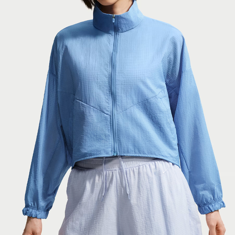 Nike As W Nsw Ltwt Ripstop Wr Jkt 女款 藍色 立領 拉鍊 外套 IF0588-486