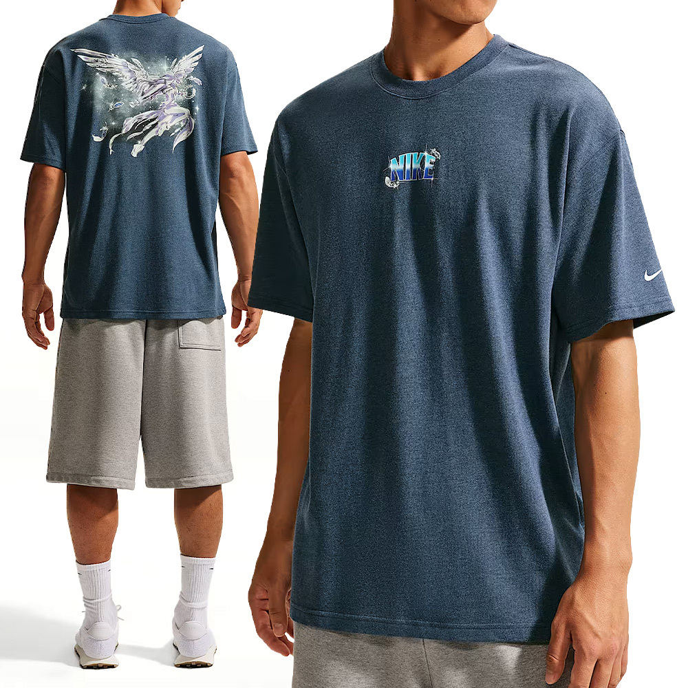 Nike As U Nsw Retro Flair Tee 男款 藍色 寬鬆 運動 休閒 短袖 IW1196-410
