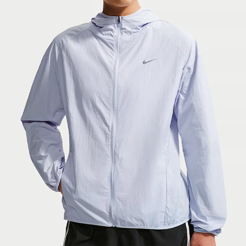 Nike As W Nk Tempo Uv Light Jkt 女款 淺藍色 防曬 連帽 外套 IH7974-085