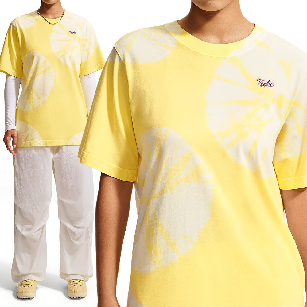 Nike As W Nsw SS Tee 女款 黃色 渲染 寬鬆 T恤 運動 休閒 短袖 IW1212-722
