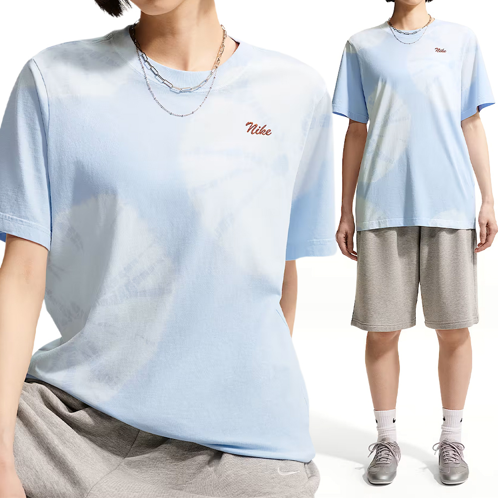 Nike As W Nsw SS Tee 女款 淺藍色 渲染 寬鬆 T恤 運動 休閒 短袖 IW1212-407