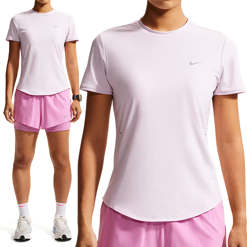 Nike As W Nk Swift Df Ss Top 女款 粉紫色 速乾 運動 休閒 短袖 HM9699-583