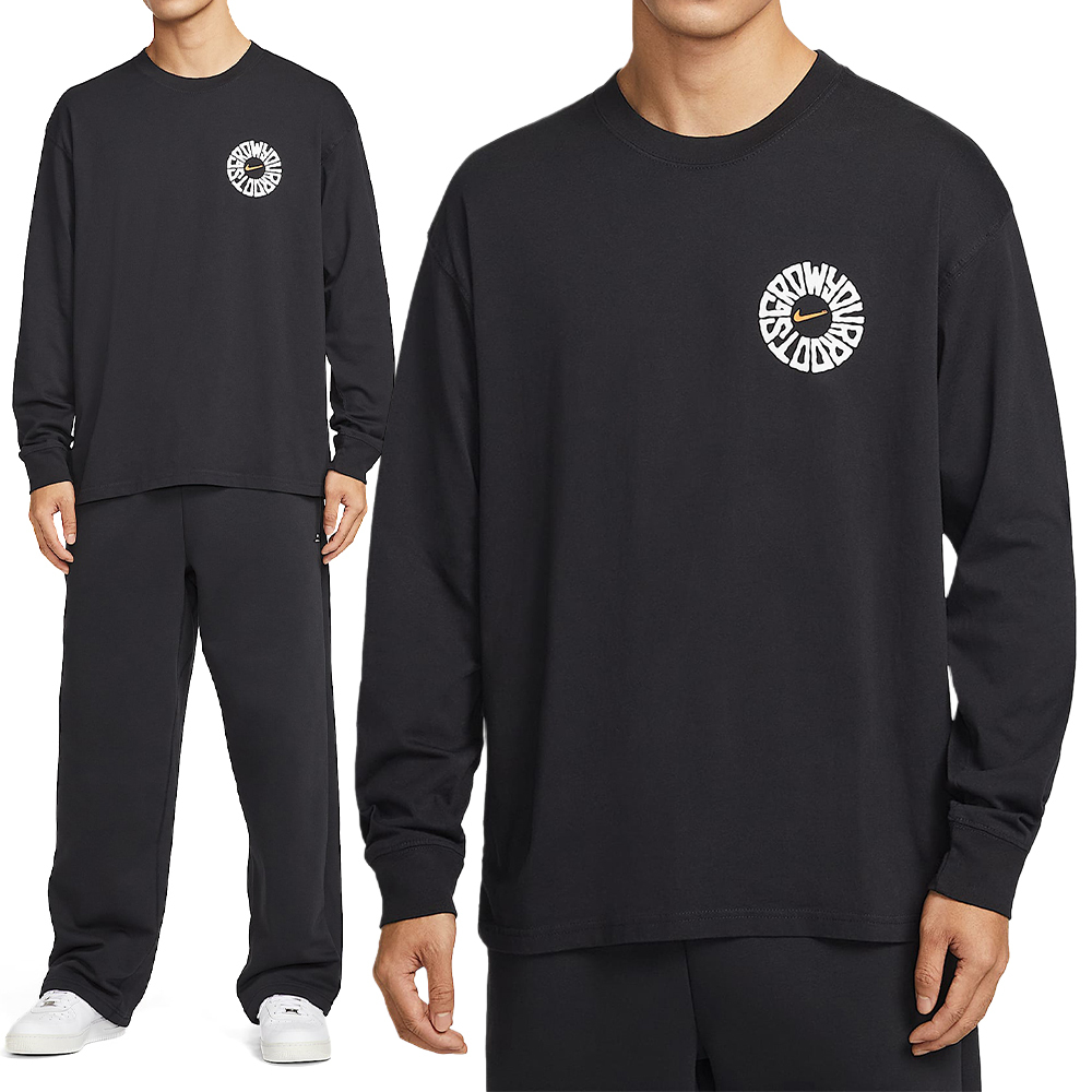 Nike AS M NK TEE LSE LS OC F1 男款 黑色 圓領 簡約 套頭 長袖 IH4134-010