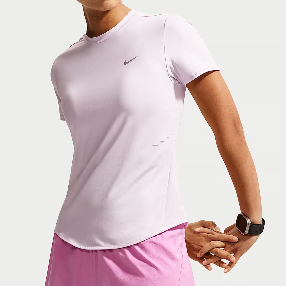 Nike As W Nk Swift Df Ss Top 女款 粉紫色 速乾 運動 休閒 短袖 HM9699-583