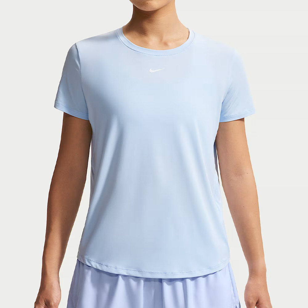 Nike As W Nk One ClaSSic Df SS Top 女款 淺藍色 運動 短袖 FN2799-408