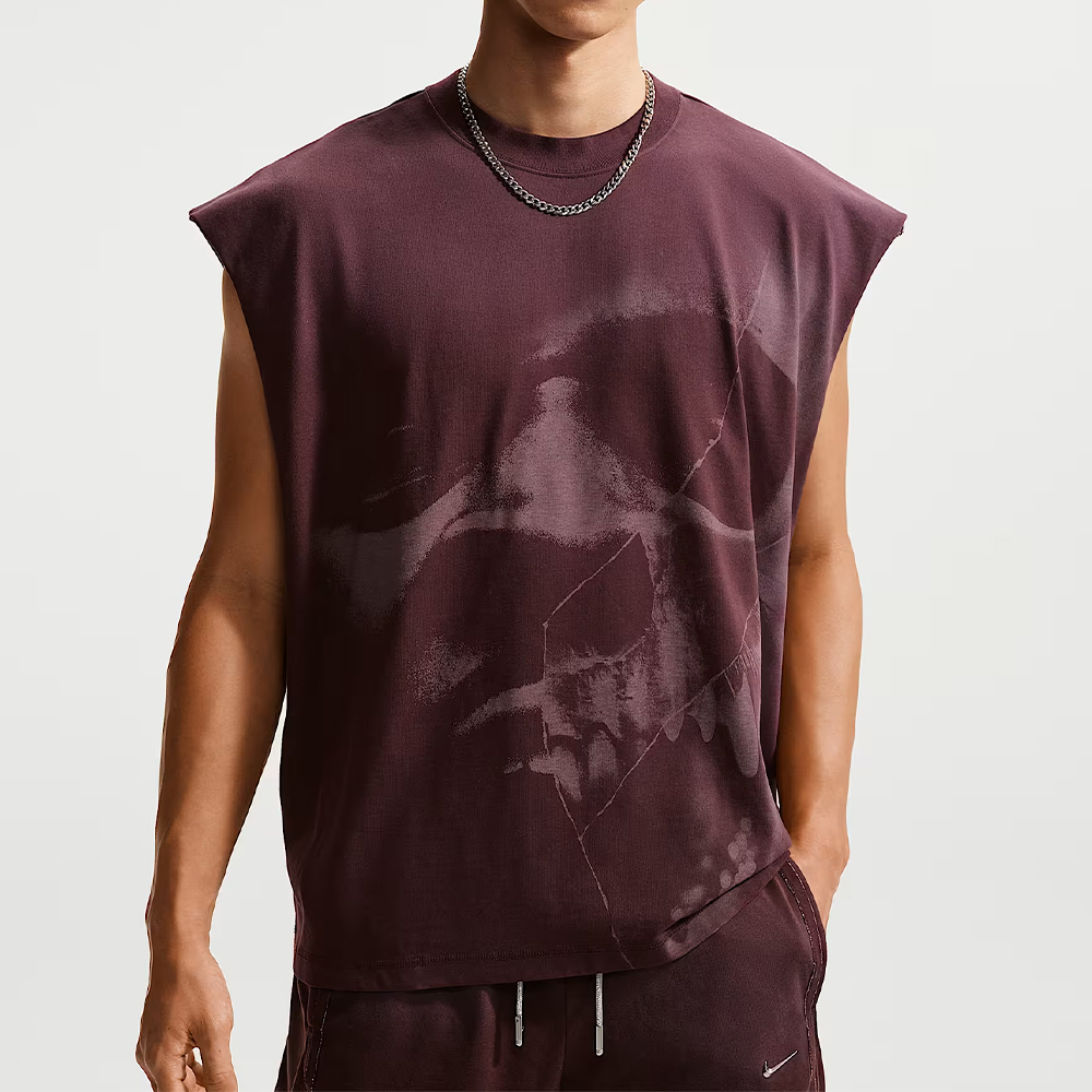 Nike As Ja M Nk Df Si Sl Top 男款 酒紅色 水洗 渲染 寬鬆 背心 IM5203-652