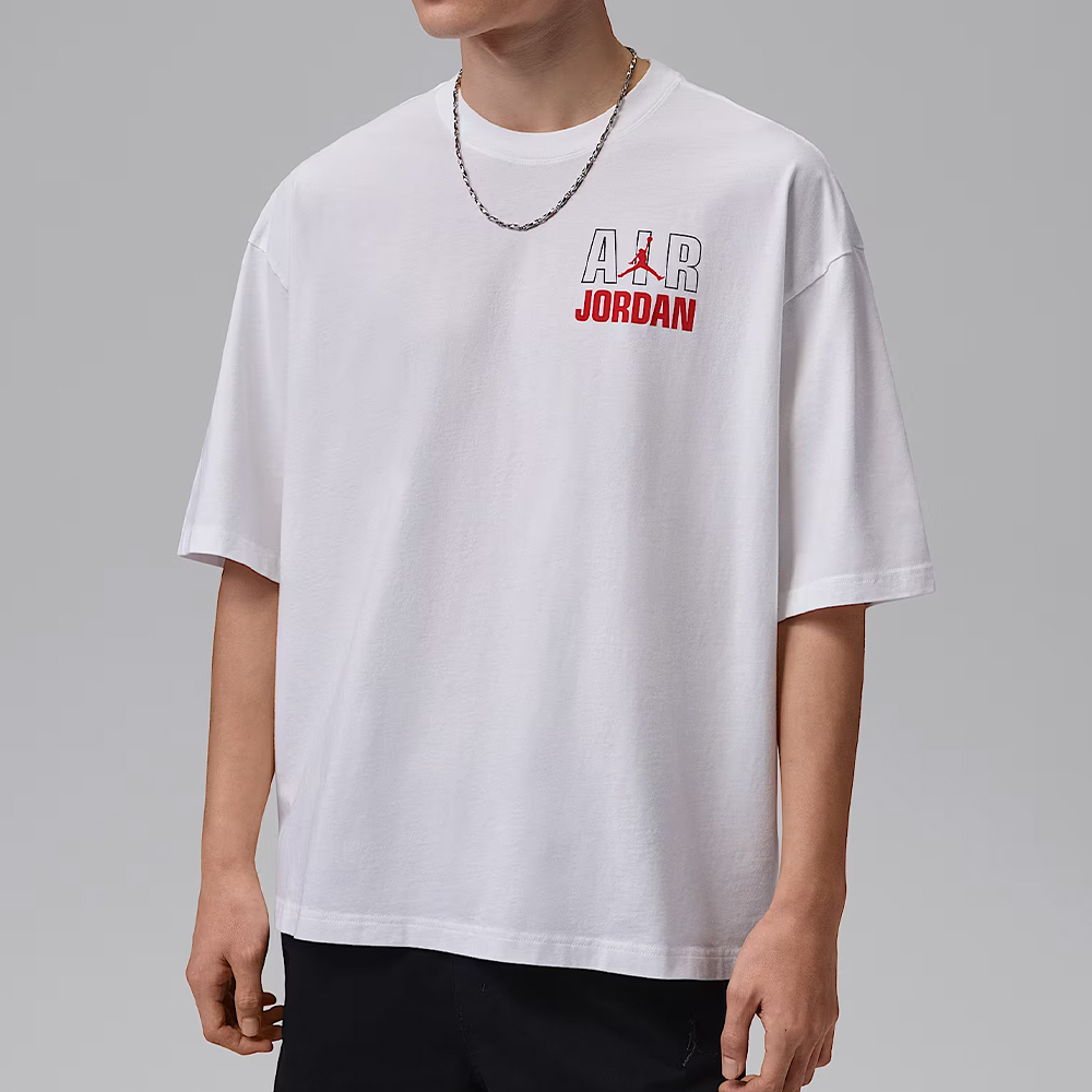 Nike As M J Flt Reis Lgnd Ss Crew 男款 白色 休閒 喬丹 短袖 IF3117-100