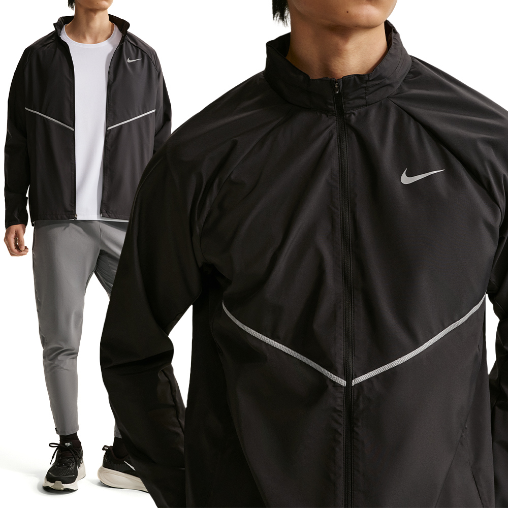 Nike UV RPL Miler JKT 男款 黑色 防曬 防潑水 風衣 夾克 連帽 外套 IF2370-010