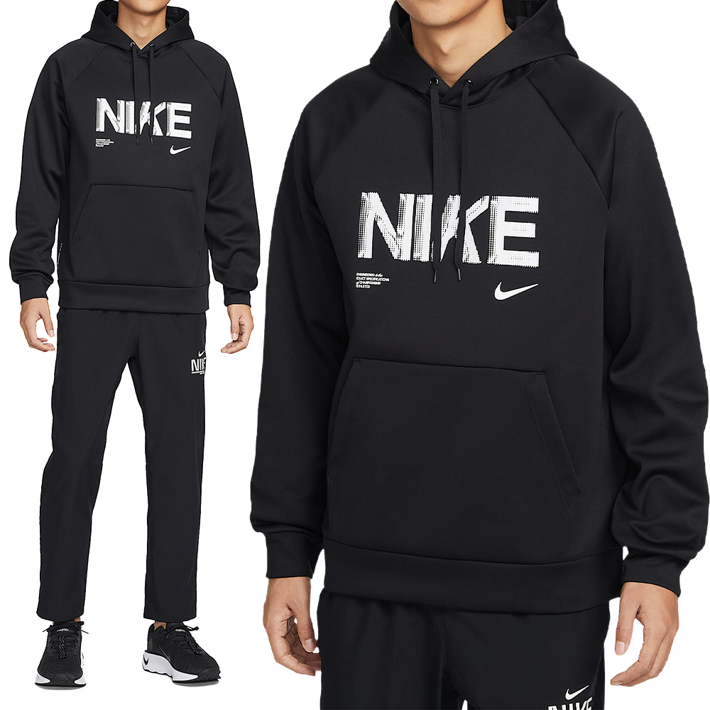 Nike Po Flc Hoodie Gfx 男款 黑色 口袋 刷毛 保款 連帽 帽T 長袖 IF2193-010