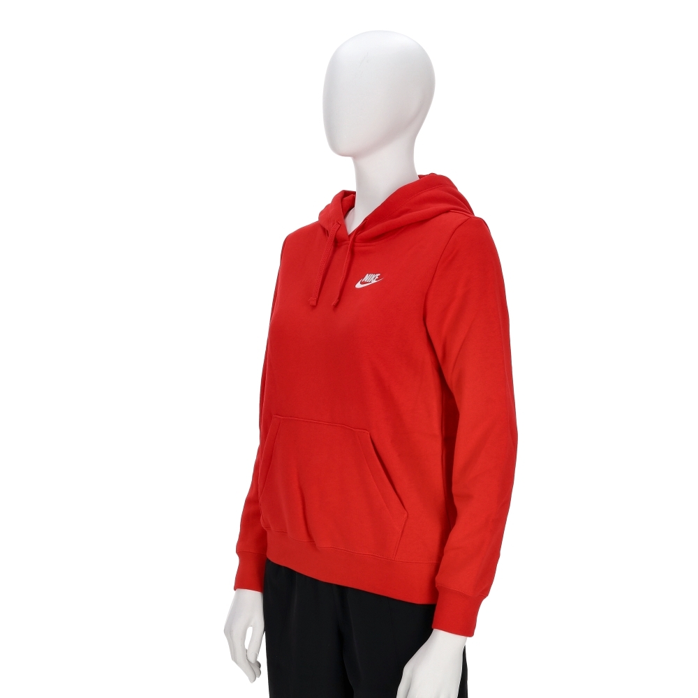 Nike As W Nsw Club Flc Std Po Hdy 女款 紅色 連帽 帽T 長袖 DQ5794-657