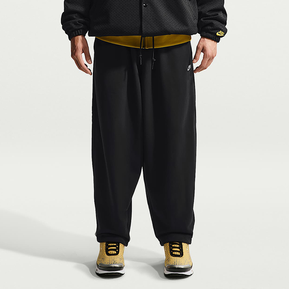 Nike Club Os Ft Pant 男款 黑色 寬鬆 毛圈布 褲腳抽繩 休閒 長褲 IF0722-010