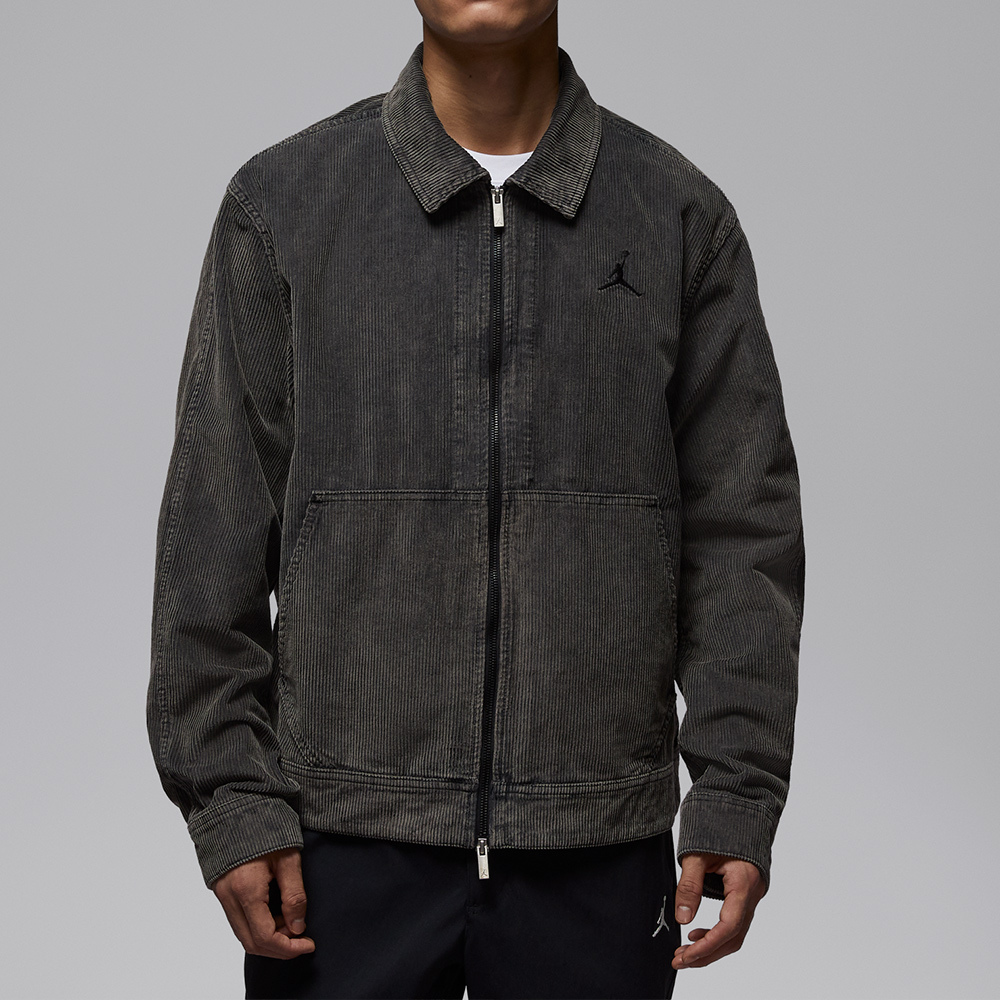 Nike As M J Flt Corduroy Chore Jkt 男款 灰黑色 燈芯絨 外套 IF1826-010