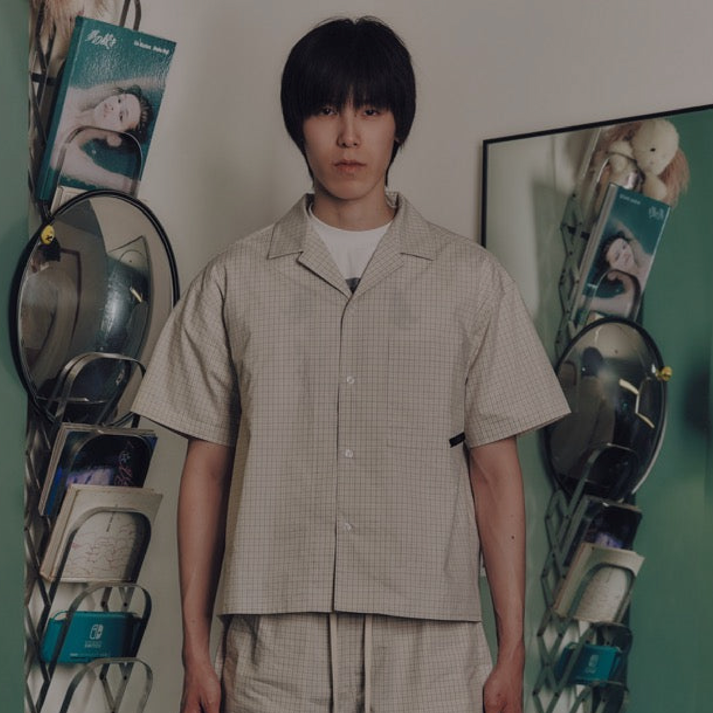 1dyll.assemblage 1ds Sleepover Check Shirt