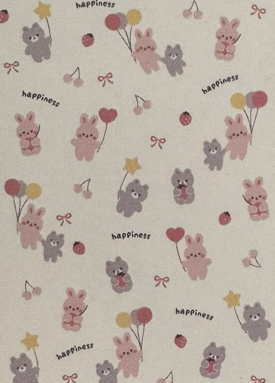 【Nishimatsuya】Happiness Bunny & Bear Untwisted Cotton Kids Towel