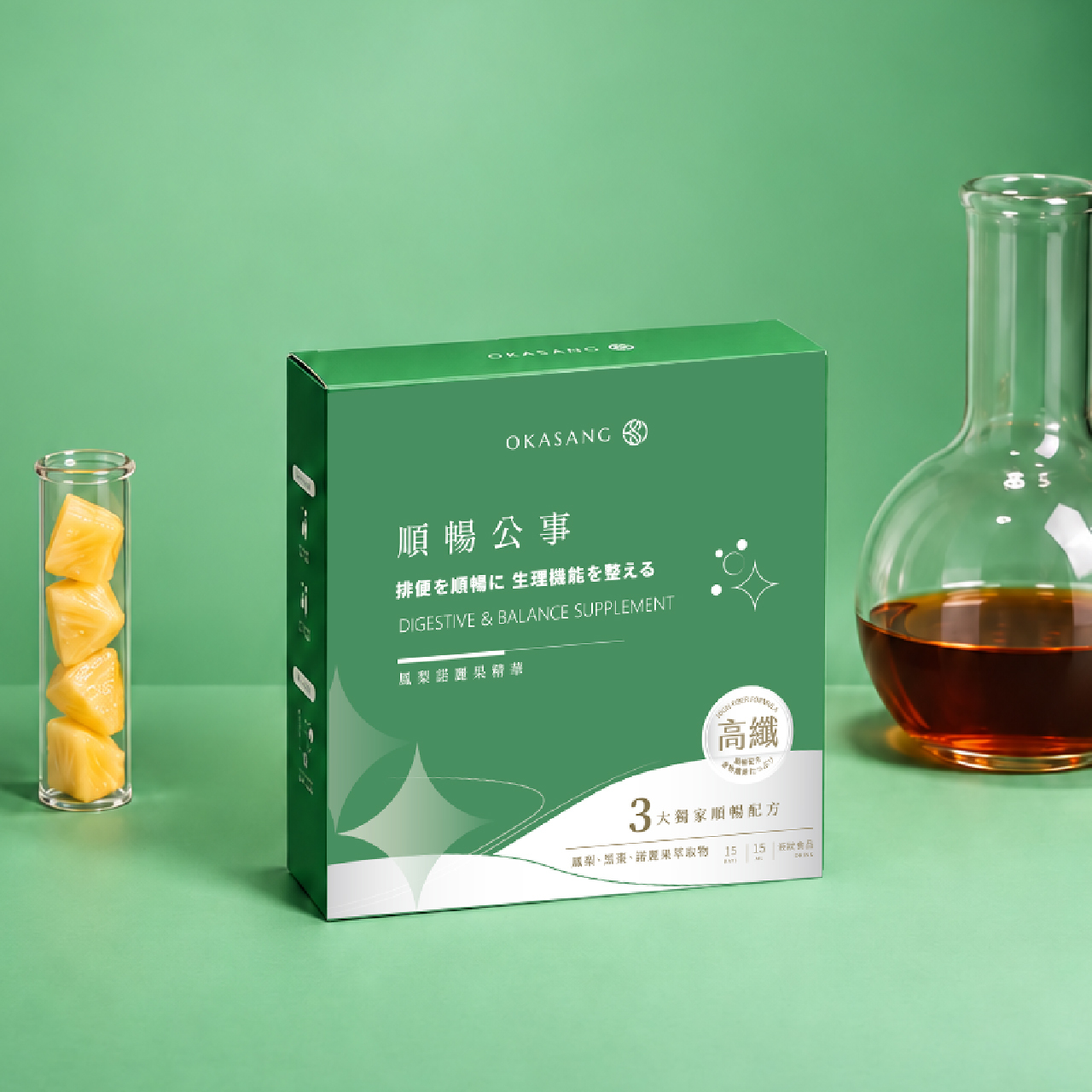 13週年慶 | 順暢公事_鳳梨諾麗果精華 (量販組-無盒裝)